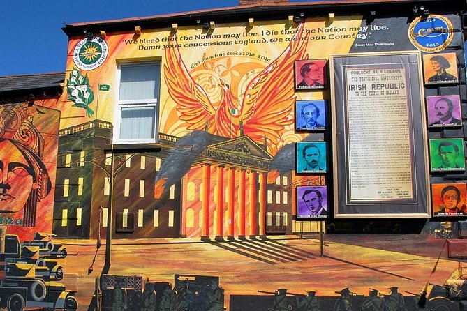 2 Hour Private Belfast Taxi Cab Tour of Troubles & Peace walls - Falls Road Library: Bobby Sands MP, a signature mural, and Sinn Fein HQ