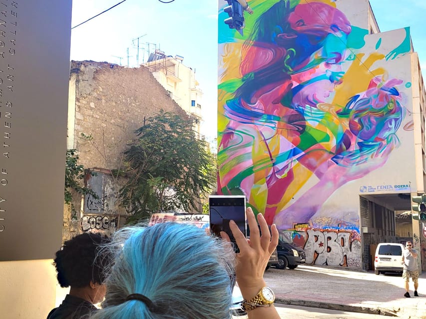 Athens: Street Art Treasure Hunt with Food Stop - Ino mural and the “watch for details” stops