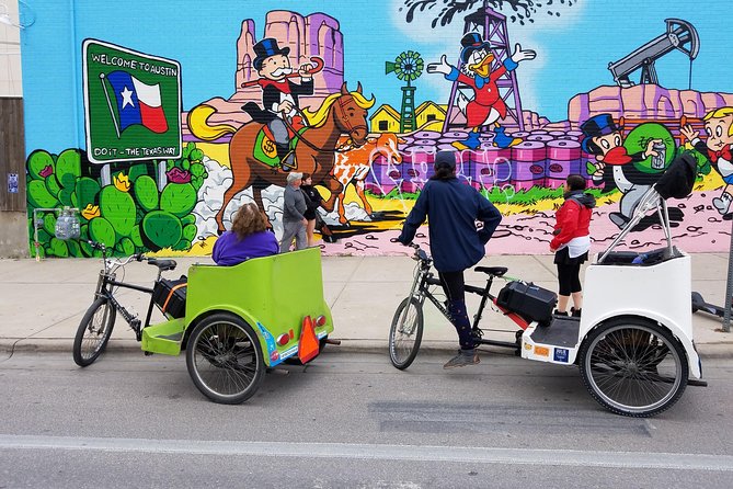 Austin Mural Selfie Tour by Pedicab - Why this pedicab mural selfie tour makes Austin easier