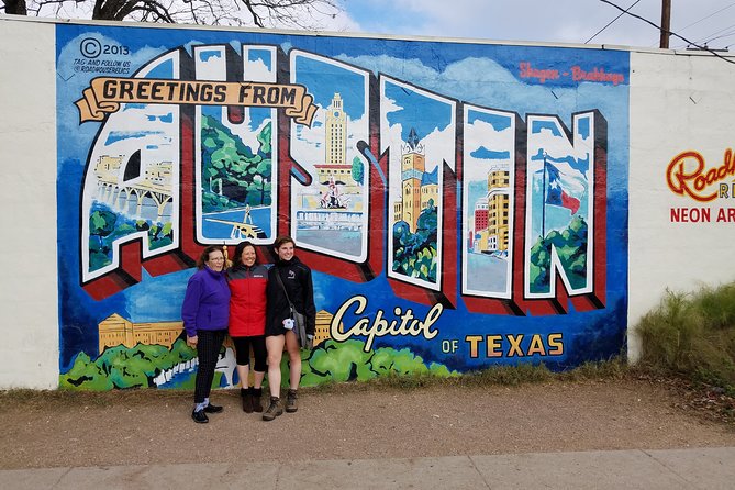 Austin Mural Selfie Tour by Pedicab - When to go for better light (and maybe bat-viewing)