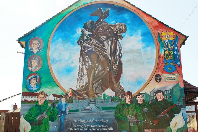 Award Winning Private 2 Hour Belfast Political Black Taxi Tour - Stop 5: Shankill Road Murals and Loyalist History on Gable Walls