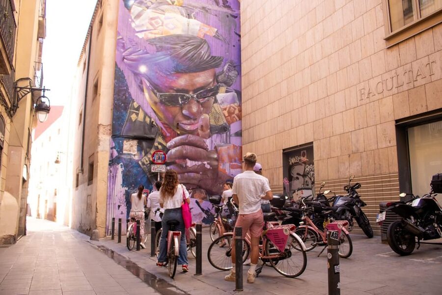 Barcelona | Street Art Bike tour - Àgora Juan Andrés Benítez and Port Vell: art history meets city energy
