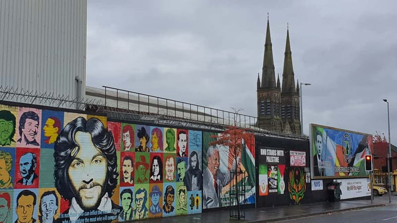 Belfast Troubles : Murals, Street Art, and Peace Wall Tour - Getting your bearings with Marty at Exchange Street