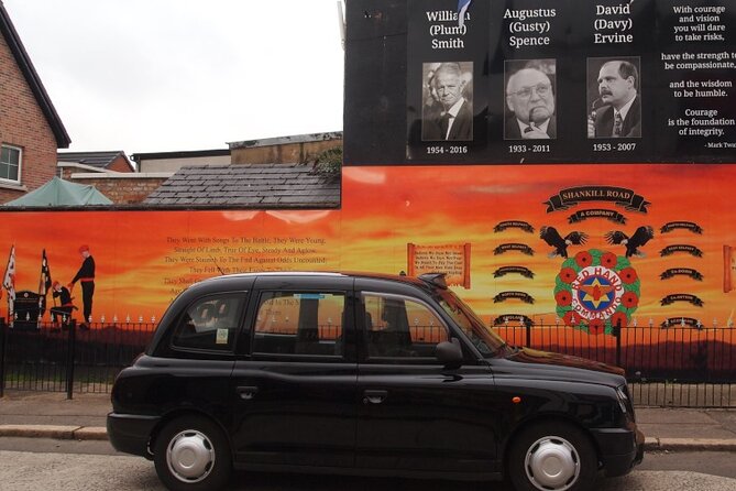 Black Taxi Mural "Tour Like A Local" - Stop 2: Peace Wall and the Moment of Personal Reflection