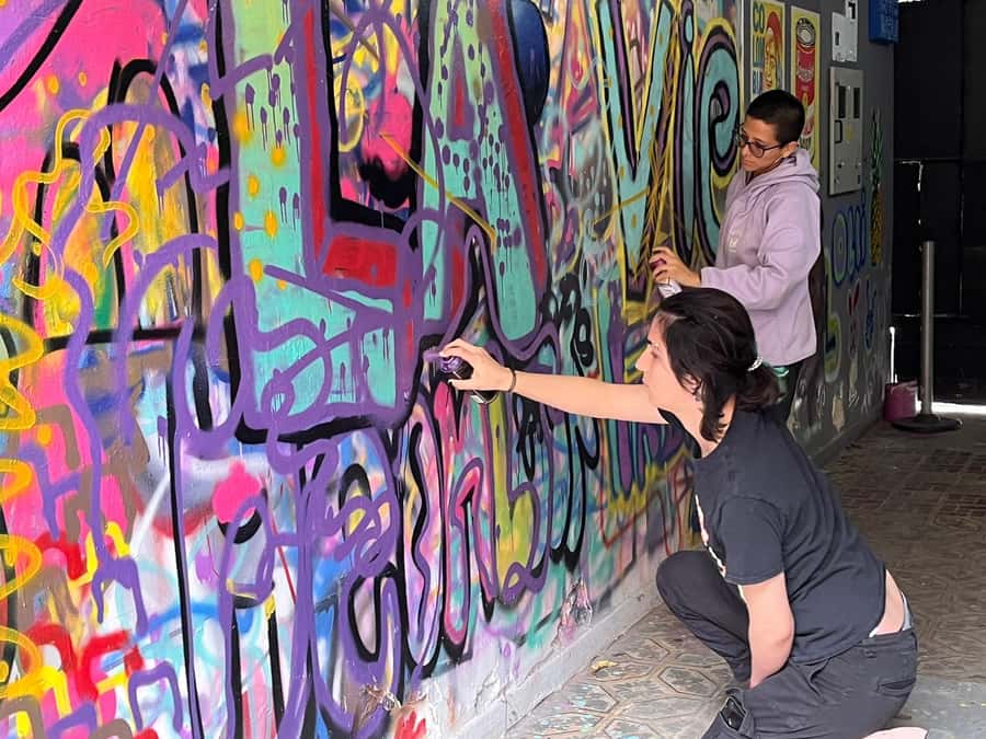 Fun Graffiti Workshop: The Art of Aerosol and Color - A Color-First Graffiti Workshop in Bogotá’s Macarena