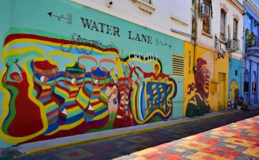 Kingston Creative: Mural Art Walking Tour - Water Lane first-timers route: Jamaican identity plus outside influences