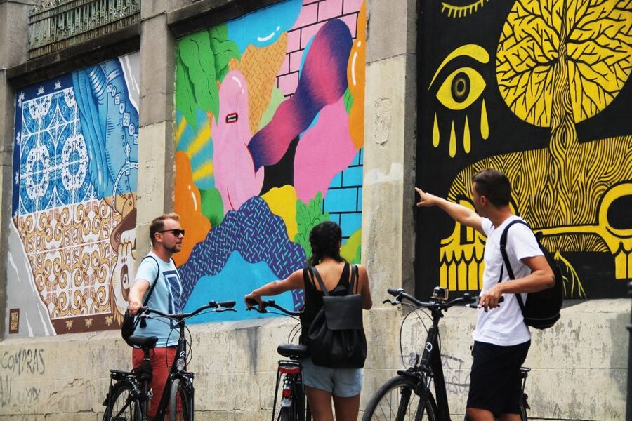 Madrid: Street Art Bike Tour - Muelle and the 1989 Tag That Shows Graffiti’s Roots