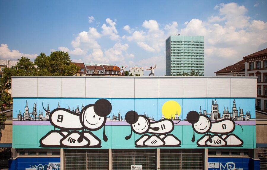 Mannheim: Guided Street Art Walking Tour - A 2-hour walking rhythm with a live guide in German