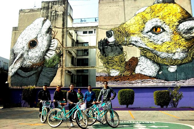 Mexico City: Art Naco, murals & street art bike tour - Poray Bike Shop meeting point and the ride feel