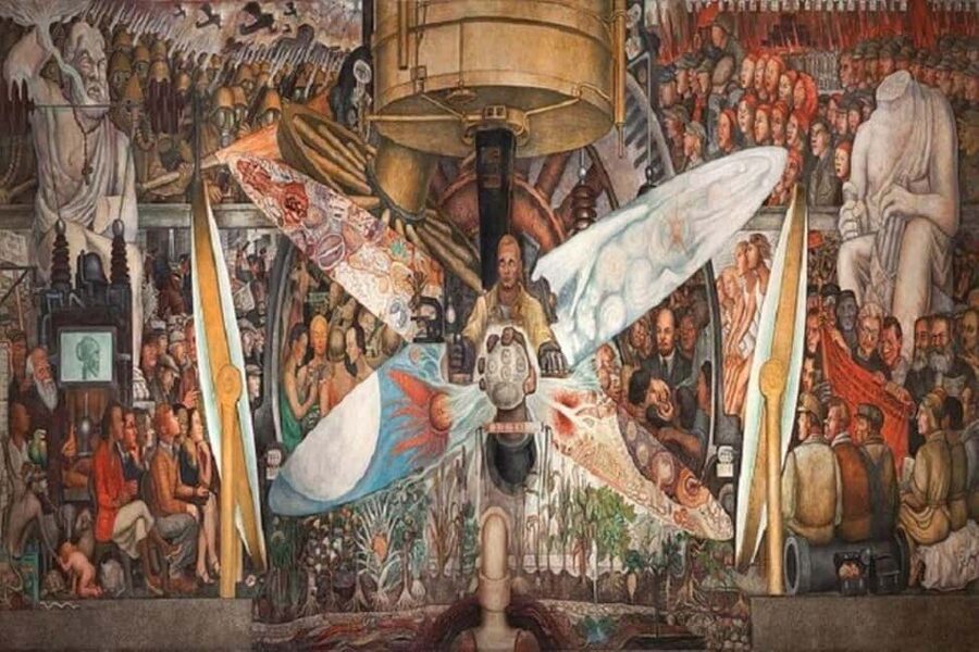 Mexico City: Historic Center Walking Tour with Murals - The SEP mural stop: where education, politics, and public art overlap