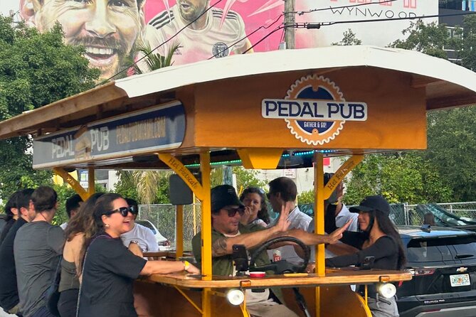Miami Pedal Pub: Arts District Party Bike Pub Crawl - The art-focused route: Wynwood murals and the creative warehouse vibe