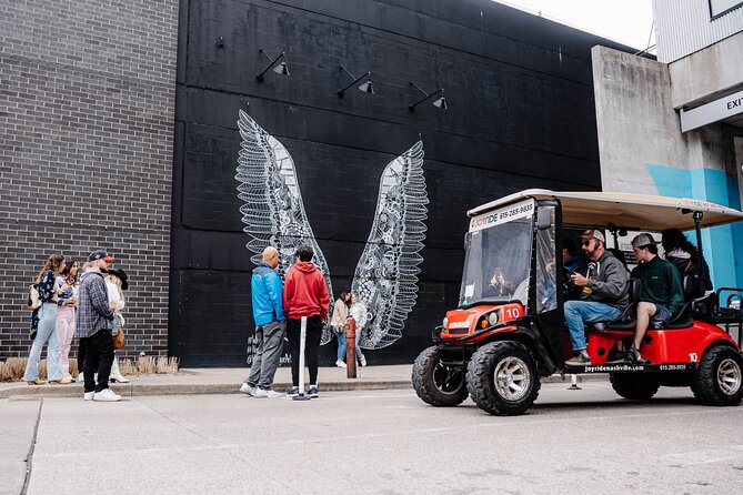 Murals of Nashville Instagram Tour by Golf Cart - The mural route: Gulch, Marathon Village, downtown, East Nashville, and more