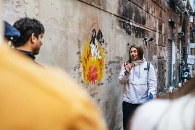 Naples: Spanish Quarters Folk Street Art w/ Sweets Tasting - Murals by Cyop & Kaf, Bosoletti, and Mandragora: How to Read the Art