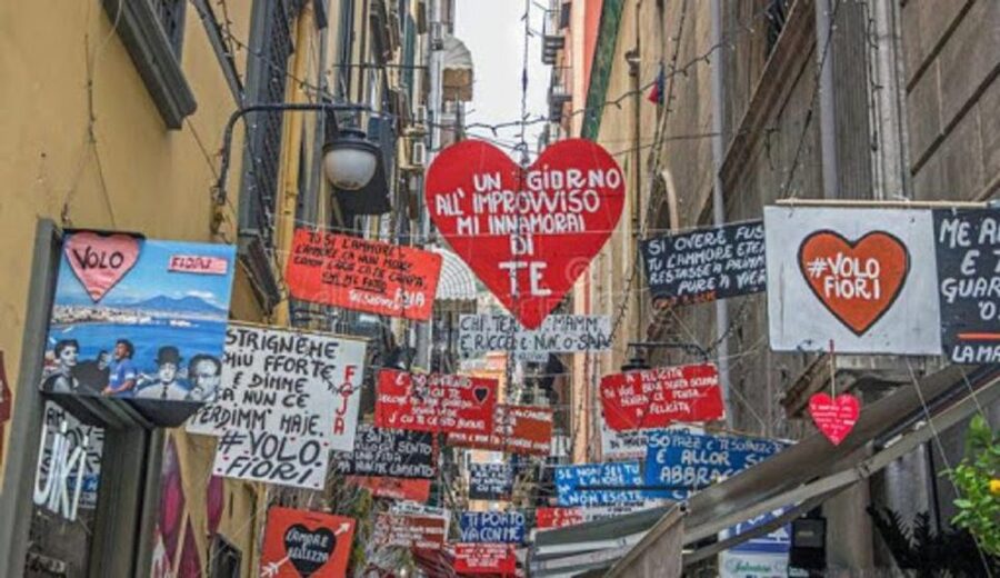 Naples: The Spanish Quarters, Street Art and Local Market - San Carlo Theatre, Galleria Umberto, and Piazza Plebiscito: The Big Sights First