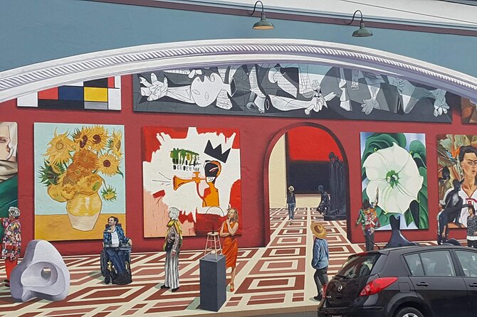 Old Town Eureka's Hidden Gems: History & Street Art Walking Tour - Bayfront views and the Mendenhall Studios start