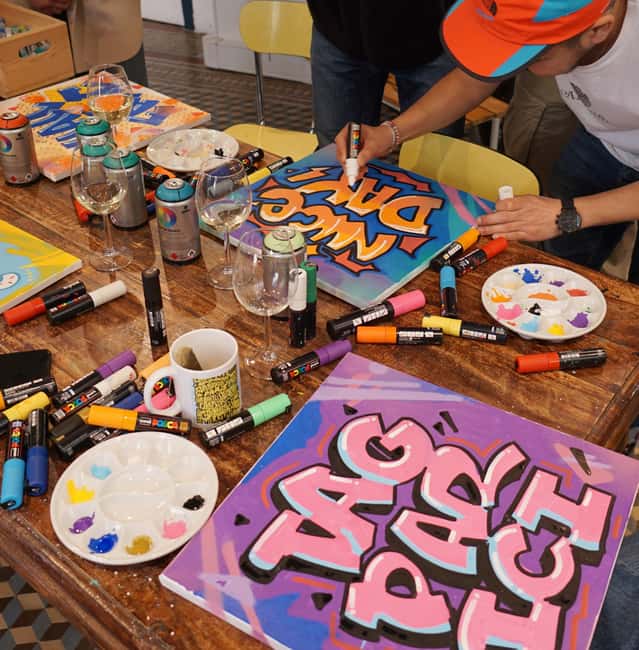 Paris: Graffiti on Canvas Workshop at an Art Studio - Drinks, Music, and Studio Vibes: A Friendly Creative Reset