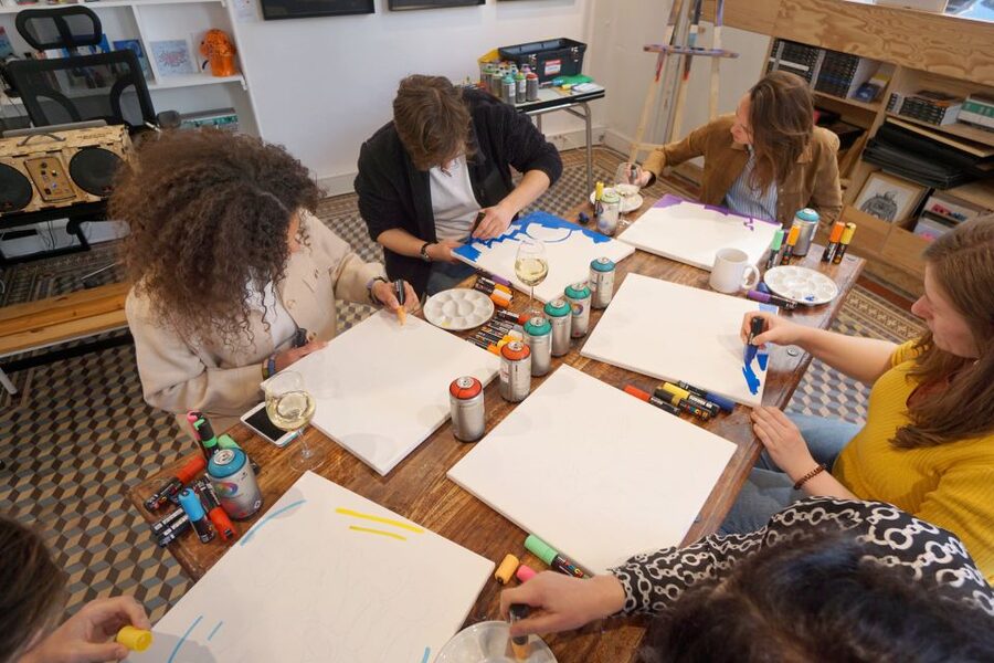 Paris: Graffiti on Canvas Workshop at an Art Studio - Your 2-Hour Flow: From Brainstorm to Finished Canvas