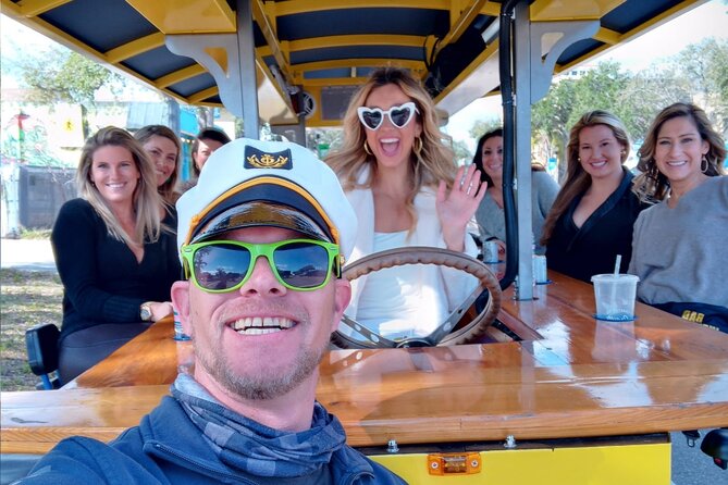 Party Bike through St. Pete with Bar+Mural Stops on Trolley Pub - Pedaling, Rain, and Comfort: What to Expect Between Stops