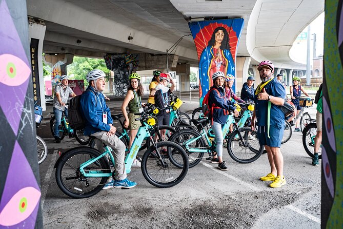 San Antonio E-Bike Tour: Murals, Street Art and Hidden Gems - Hopscotch and the mural room story