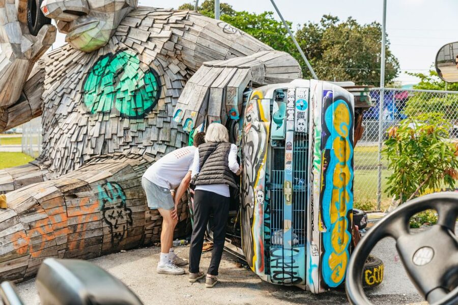 Wynwood Art District 1-Hour Street Art Tour by Golf Cart - When the Tour Hits Extra Good Moments: Artist Work and Meet-and-See
